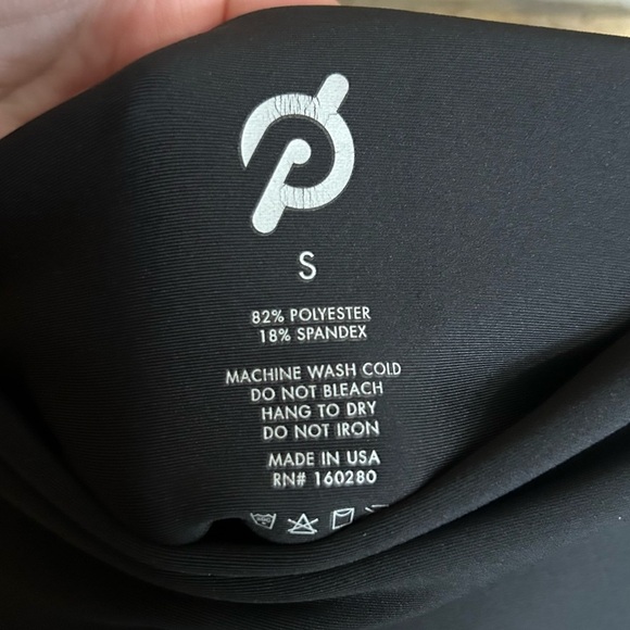 PELOTON Ribbed Pocket Athletic Legging Pants Black Size Small - Picture 6 of 7